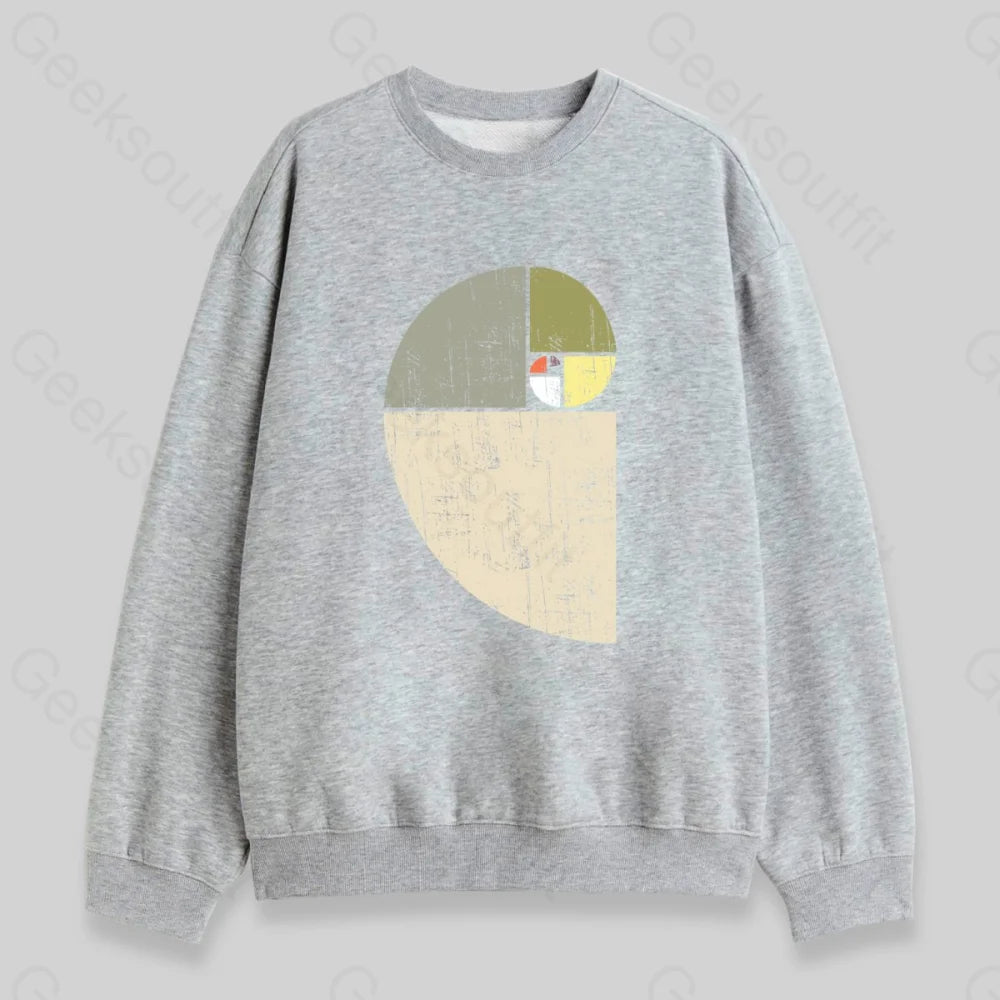 Distressed Fibonacci Spiral Sweatshirt - Geeksoutfit