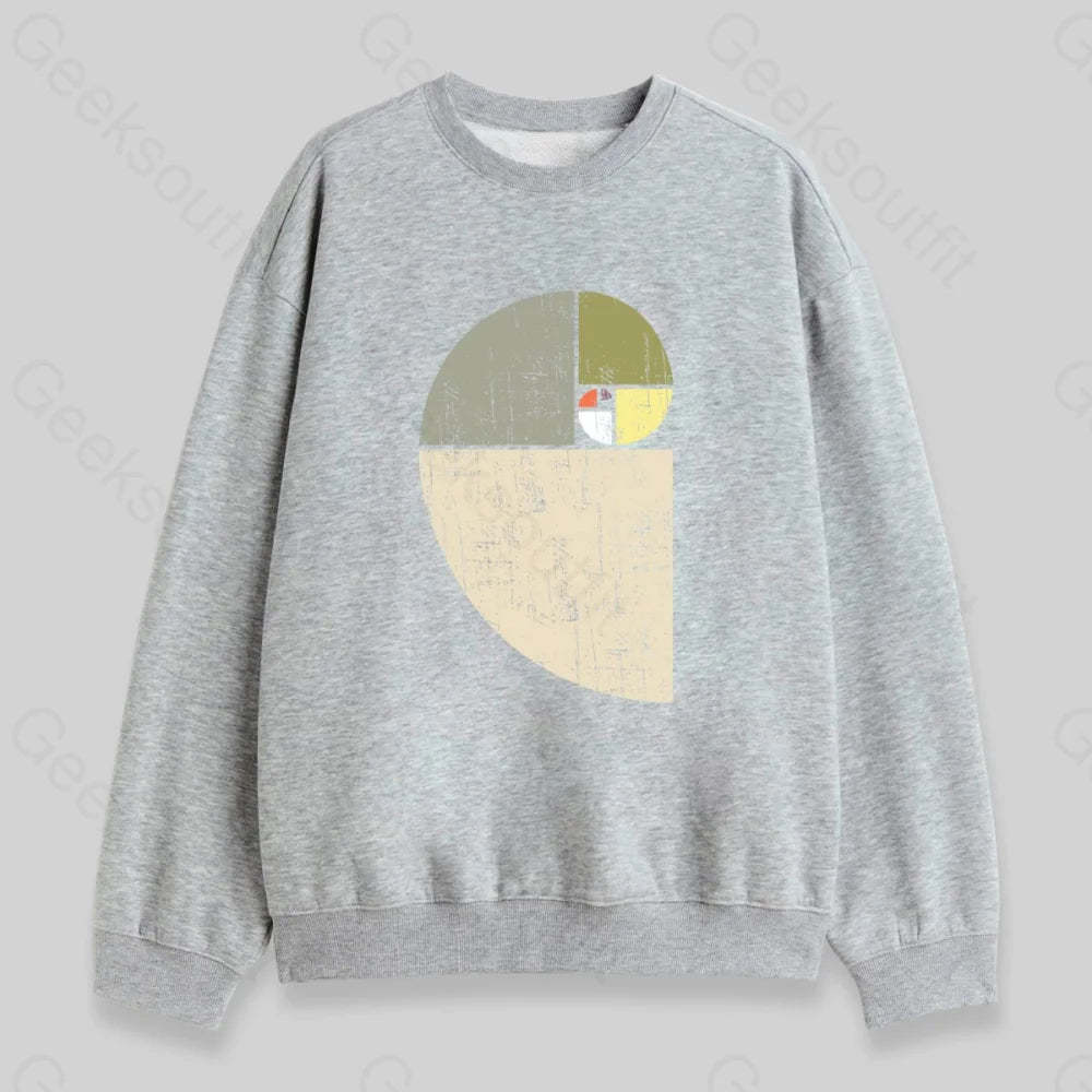 Distressed Fibonacci Spiral Sweatshirt - Geeksoutfit