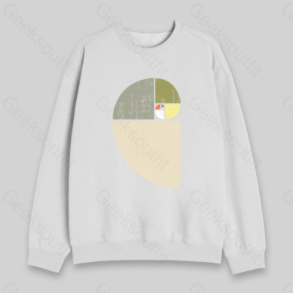 Distressed Fibonacci Spiral Sweatshirt - Geeksoutfit