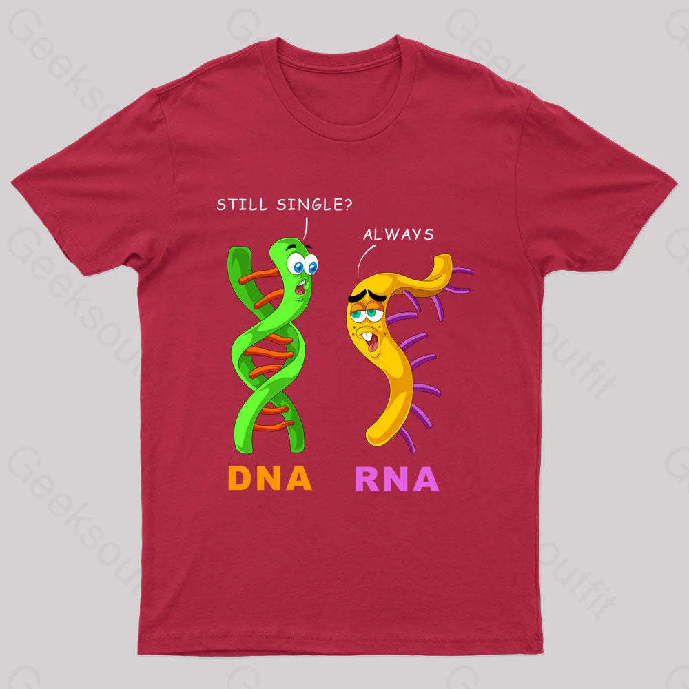 Dna & Rna Science Nerd T-Shirt Red / S