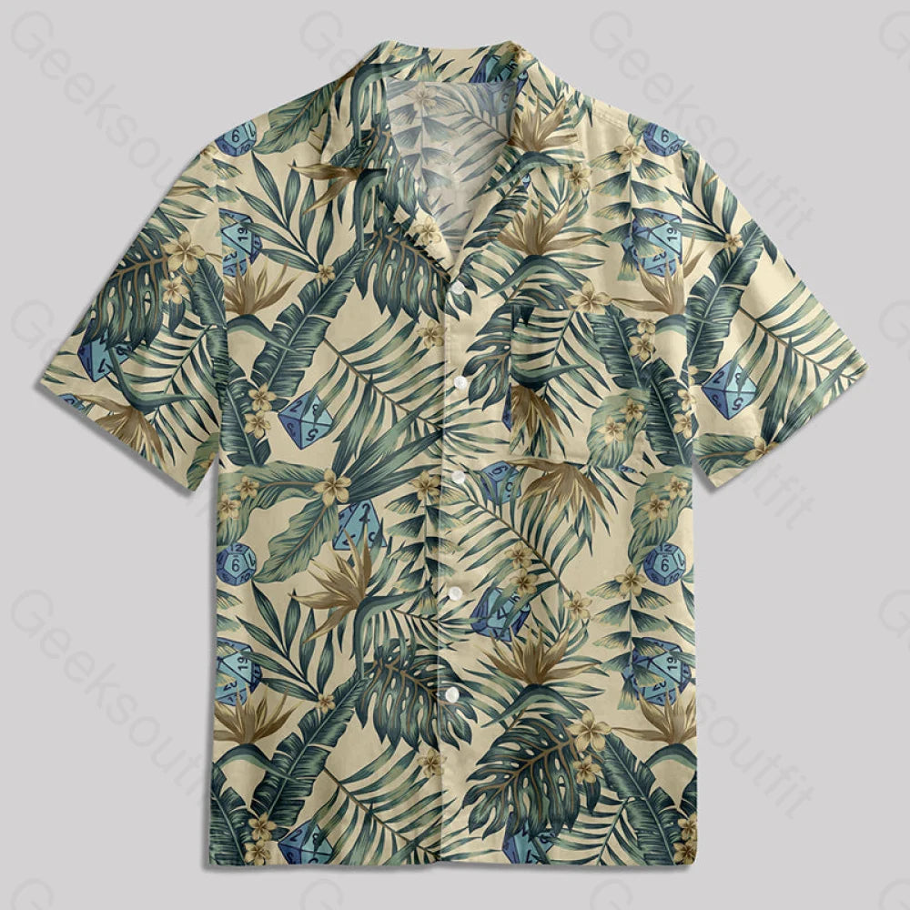 Dnd Banana Leaves Hawaiian Style Button Up Pocket Shirt / S Bus510 Yc