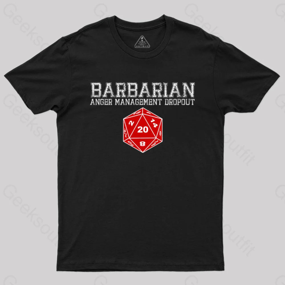 Dnd Barbarian T-Shirt Black / S
