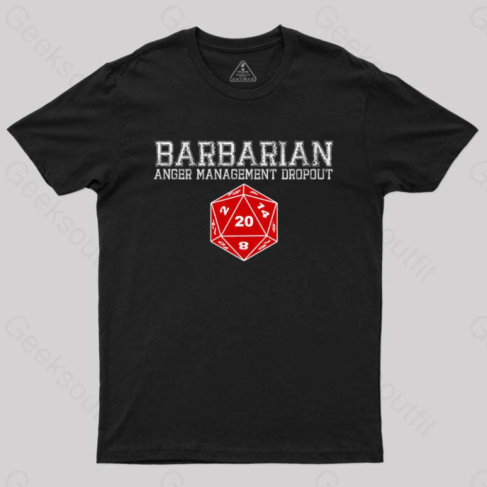 Dnd Barbarian T-Shirt Black / S