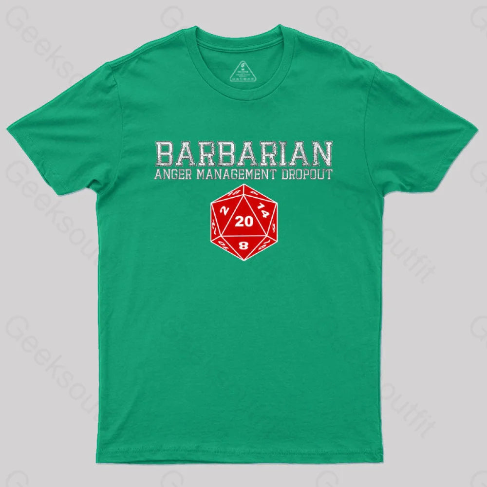 Dnd Barbarian T-Shirt Green / S