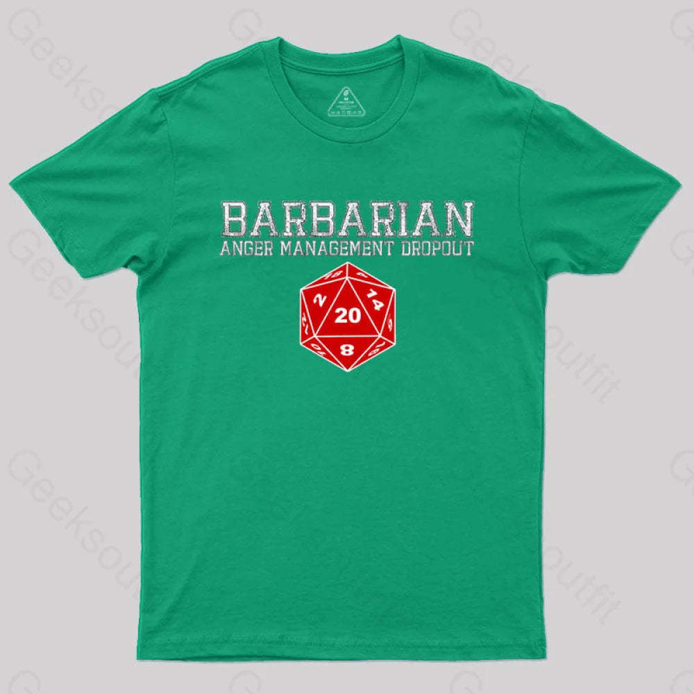 Dnd Barbarian T-Shirt Green / S
