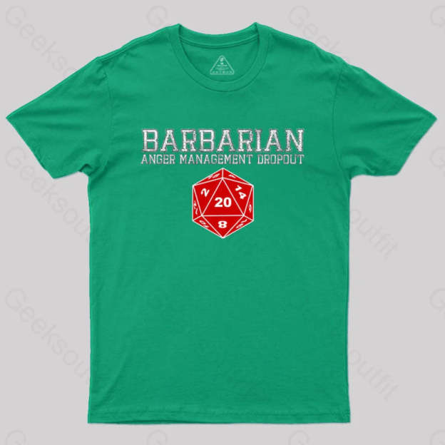 Dnd Barbarian T-Shirt Green / S