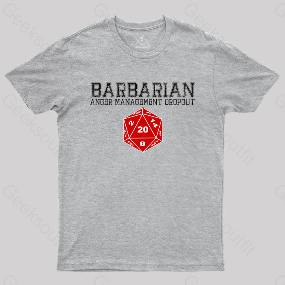 Dnd Barbarian T-Shirt Grey / S