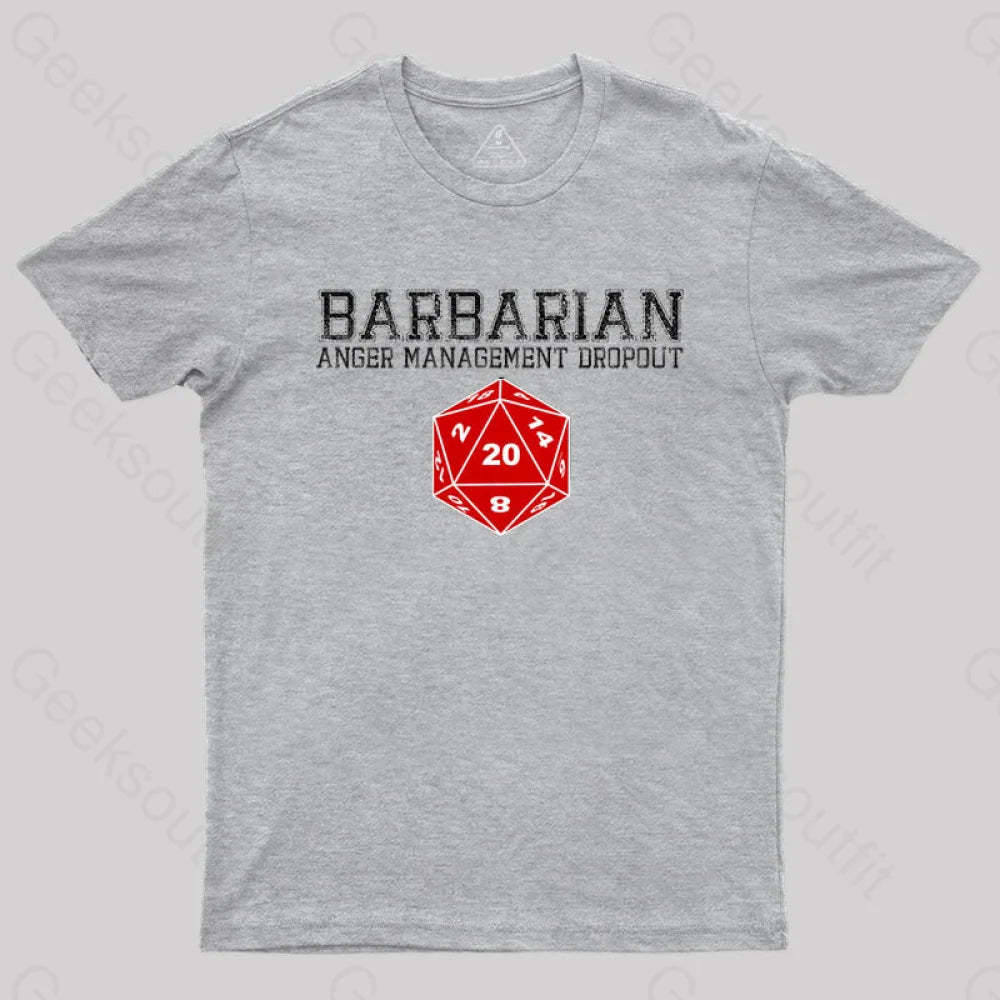 Dnd Barbarian T-Shirt Grey / S