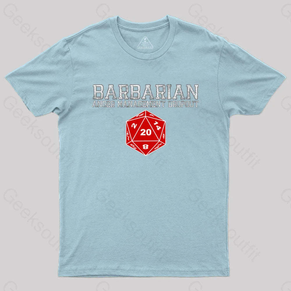 Dnd Barbarian T-Shirt Light Blue / S