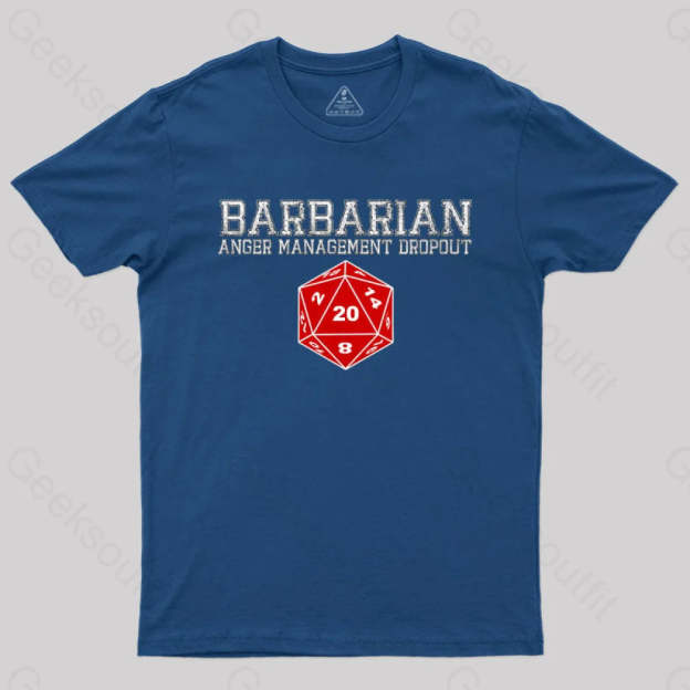 Dnd Barbarian T-Shirt Navy / S