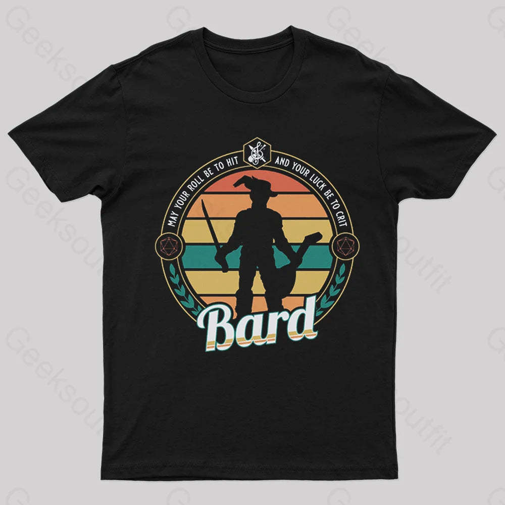 Dnd Bard Nerd T-Shirt Black / S