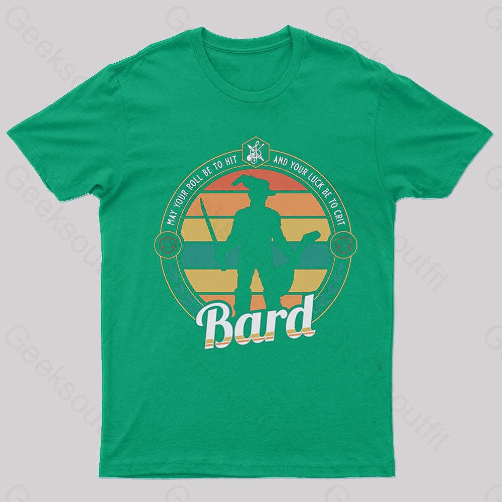 Dnd Bard Nerd T-Shirt Green / S