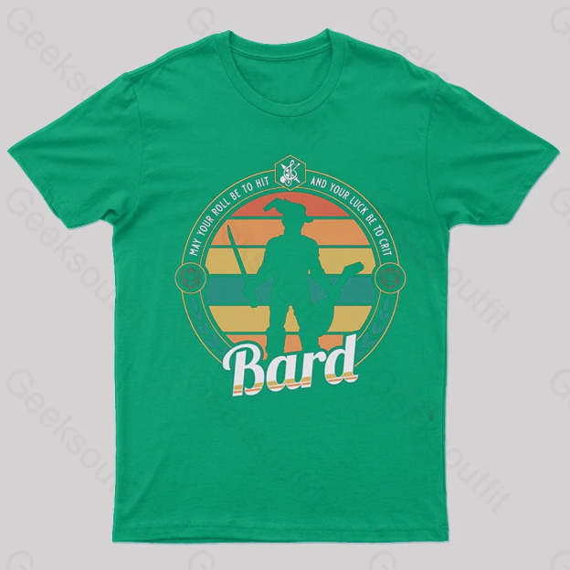 Dnd Bard Nerd T-Shirt Green / S