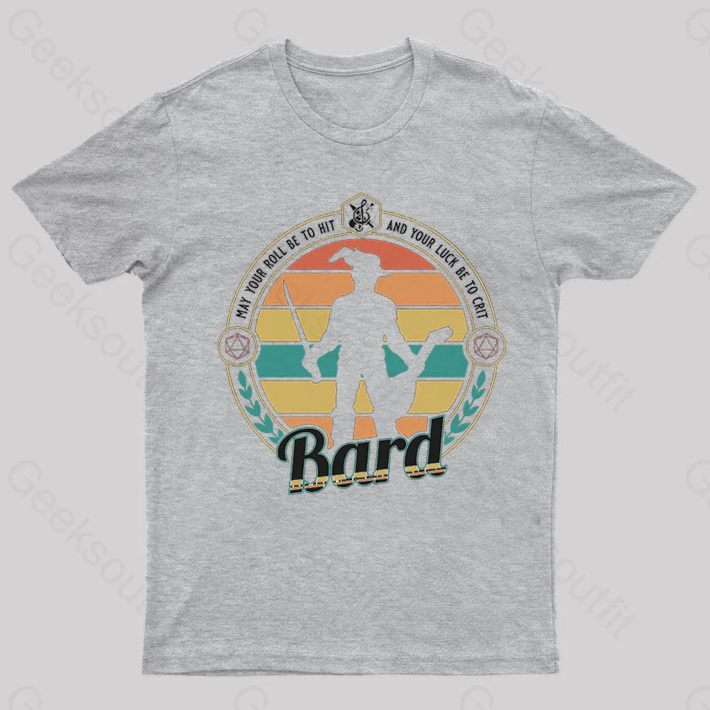 Dnd Bard Nerd T-Shirt Grey / S