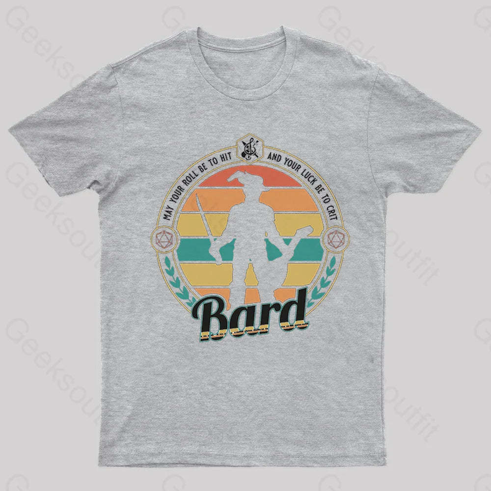 Dnd Bard Nerd T-Shirt Grey / S
