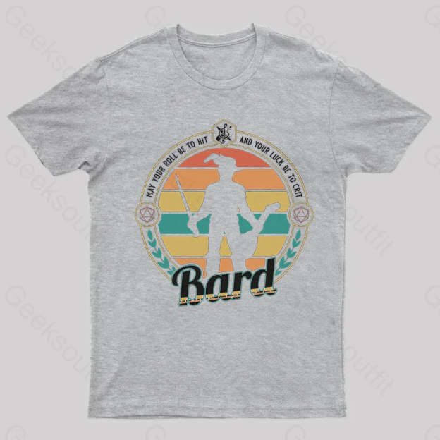 Dnd Bard Nerd T-Shirt Grey / S