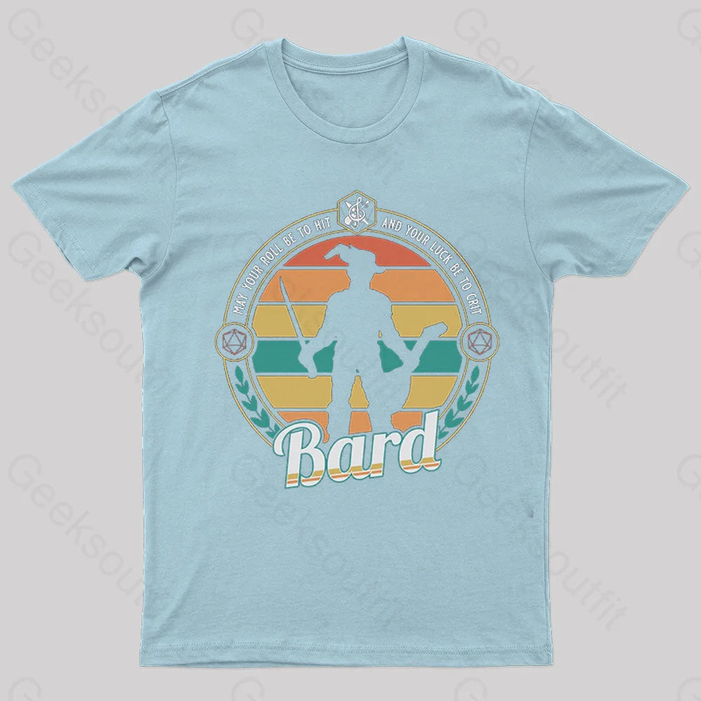 Dnd Bard Nerd T-Shirt Light Blue / S