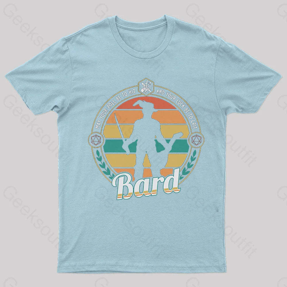 Dnd Bard Nerd T-Shirt Light Blue / S