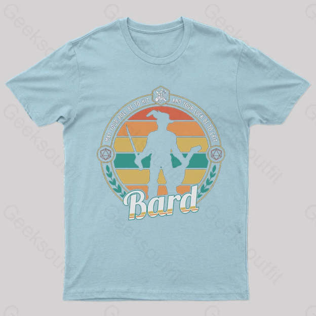 Dnd Bard Nerd T-Shirt Light Blue / S