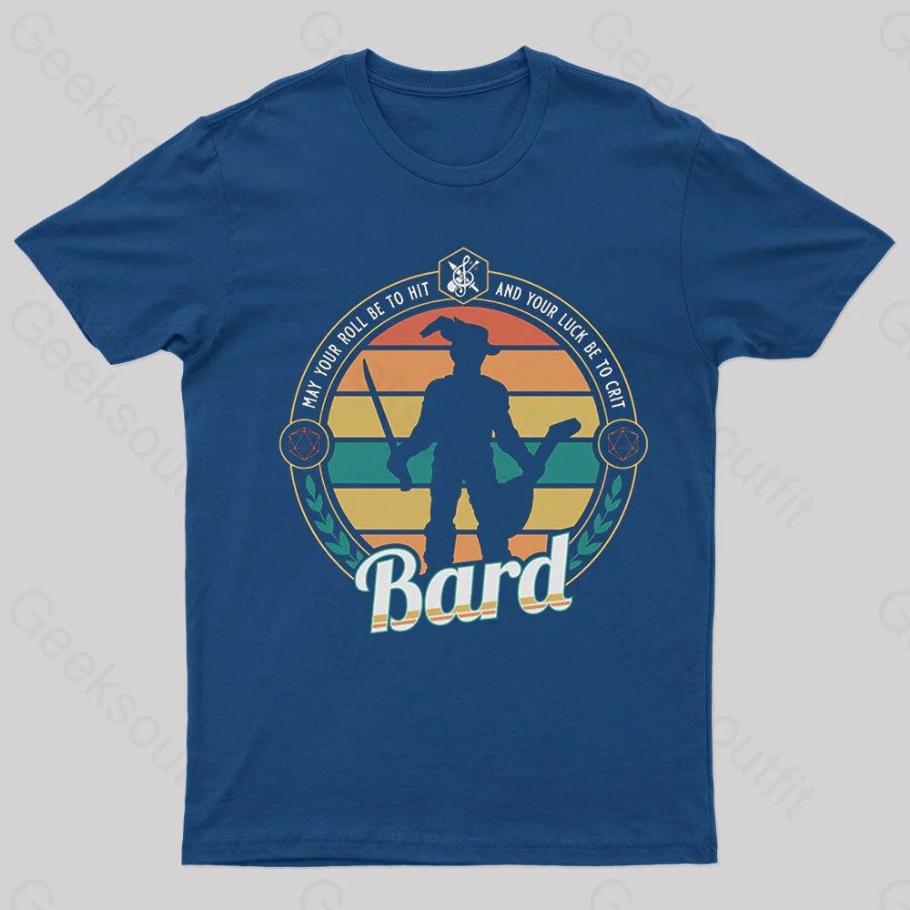 Dnd Bard Nerd T-Shirt Navy / S
