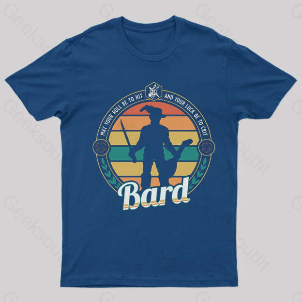 Dnd Bard Nerd T-Shirt Navy / S