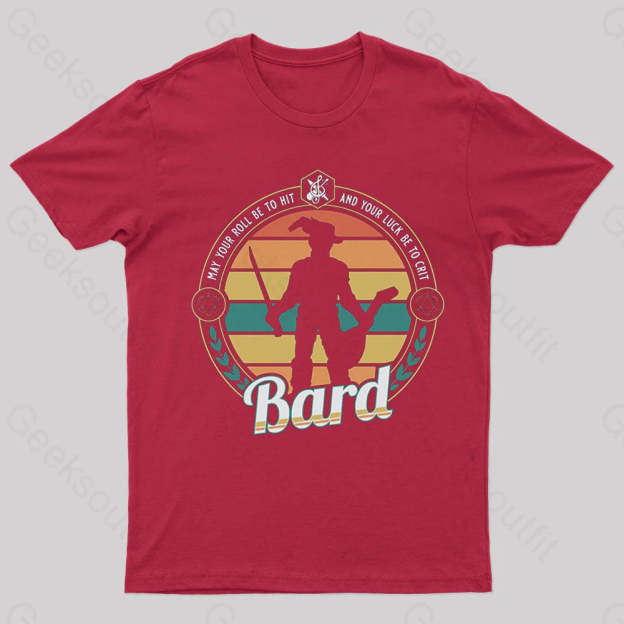 Dnd Bard Nerd T-Shirt Red / S