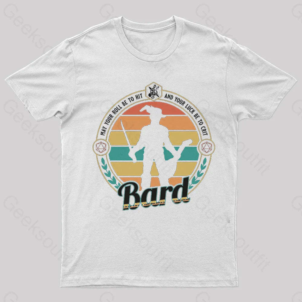 Dnd Bard Nerd T-Shirt White / S