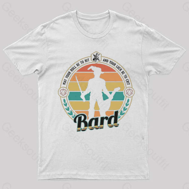 Dnd Bard Nerd T-Shirt White / S