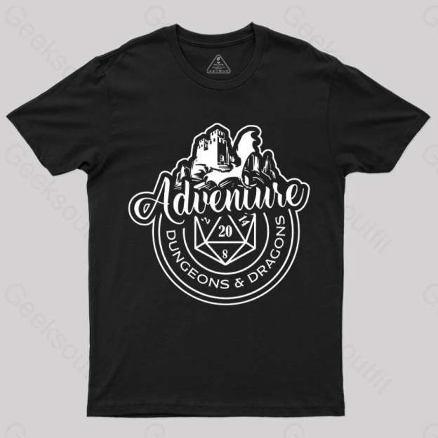 Dnd Design Adventure T-Shirt Black / S