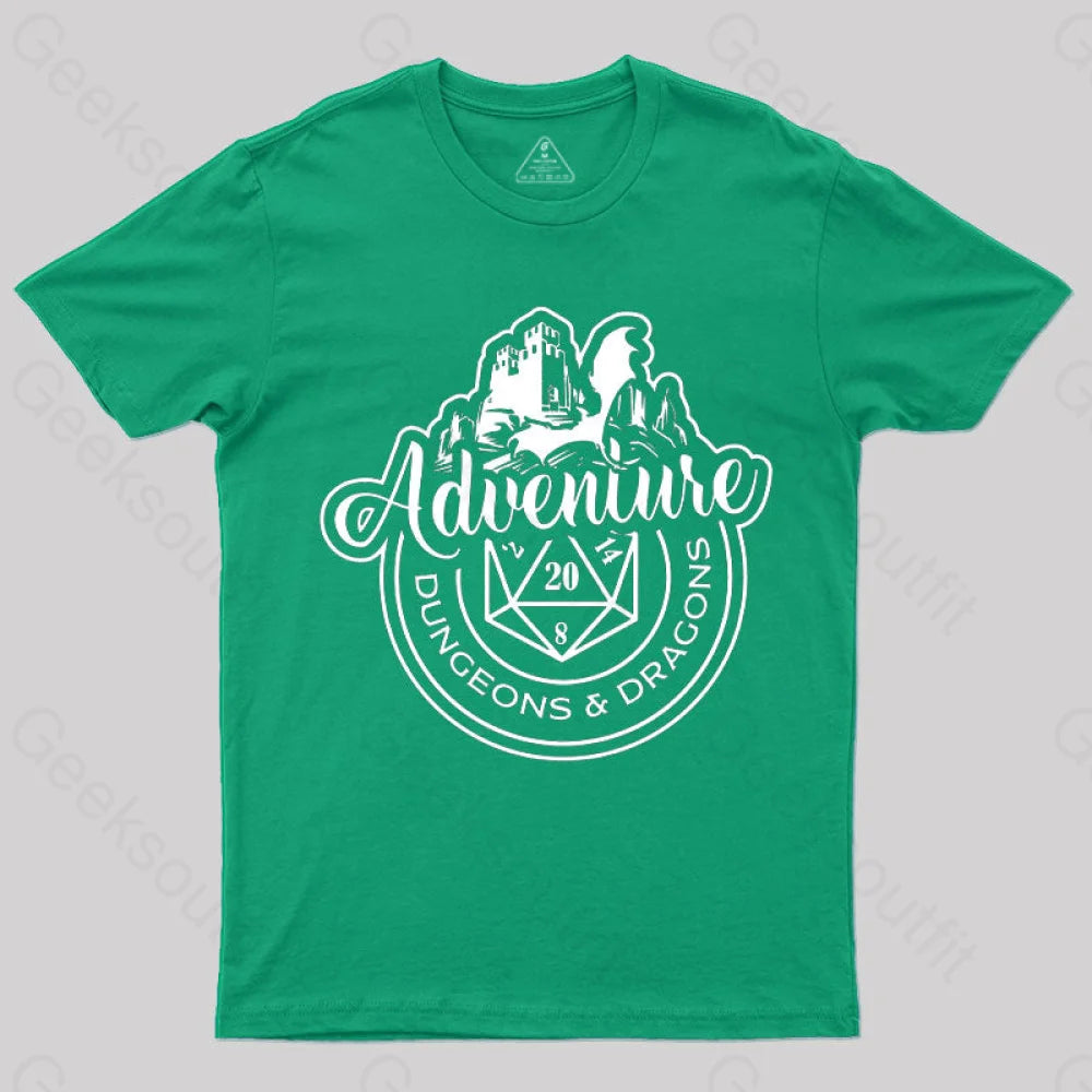 Dnd Design Adventure T-Shirt Green / S