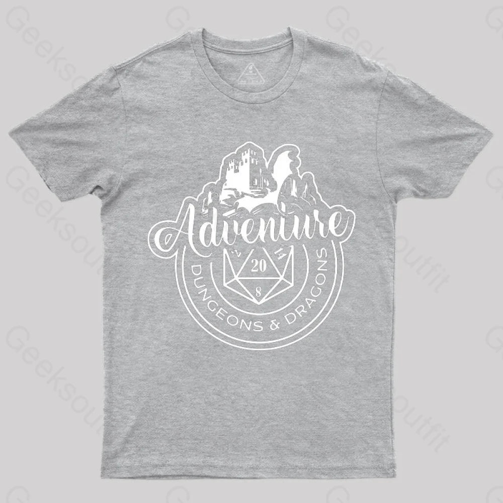 Dnd Design Adventure T-Shirt Grey / S