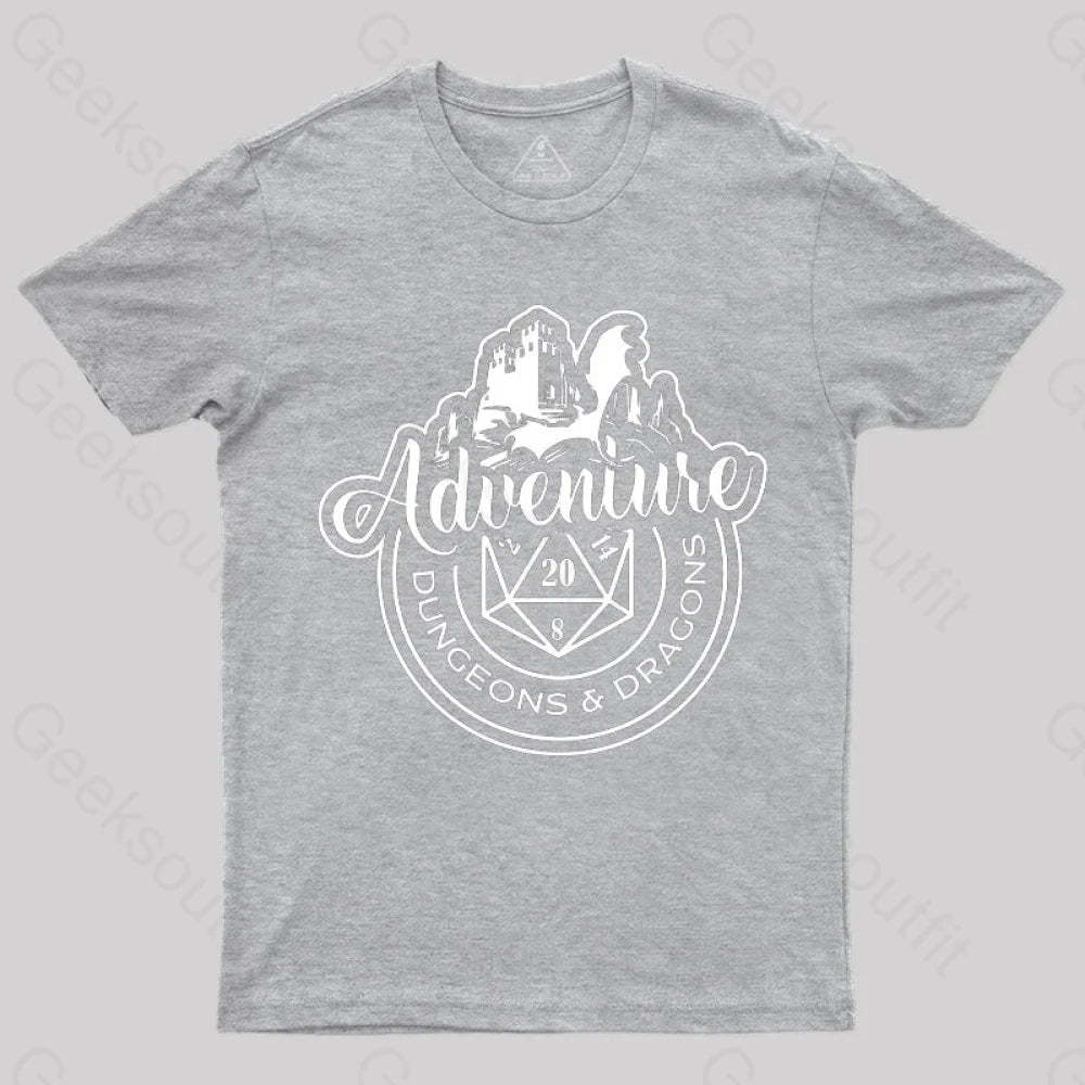 Dnd Design Adventure T-Shirt Grey / S