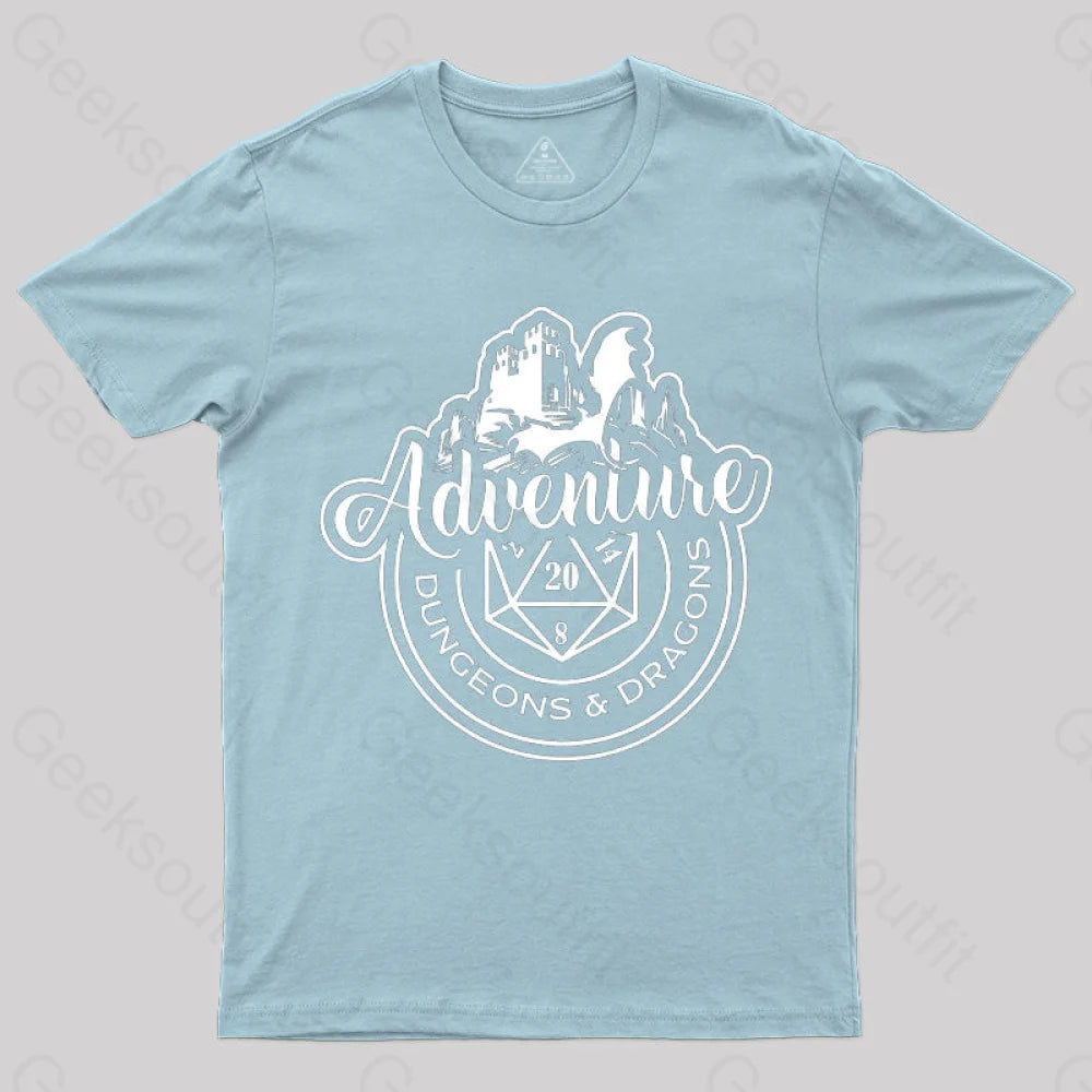 Dnd Design Adventure T-Shirt Light Blue / S