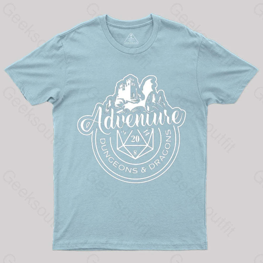 Dnd Design Adventure T-Shirt Light Blue / S