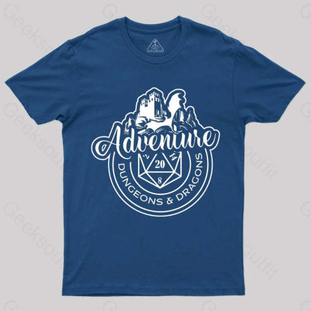 Dnd Design Adventure T-Shirt Navy / S