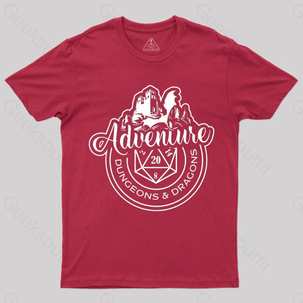 Dnd Design Adventure T-Shirt Red / S