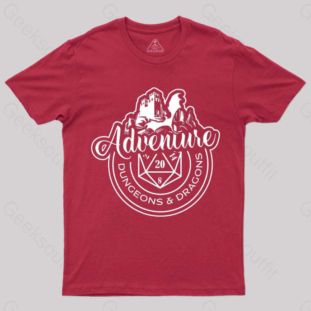 Dnd Design Adventure T-Shirt Red / S
