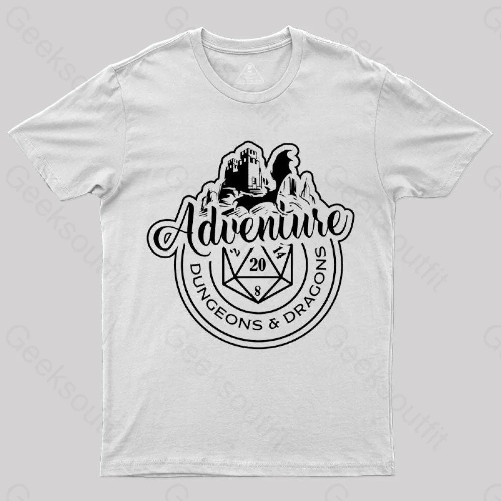 Dnd Design Adventure T-Shirt White / S