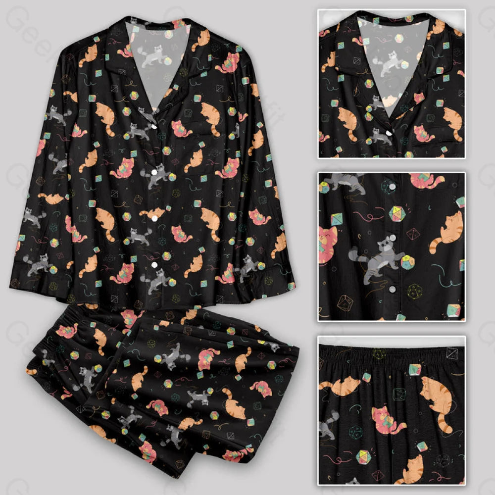 Dnd Dice Cat Pajamas Set Yc