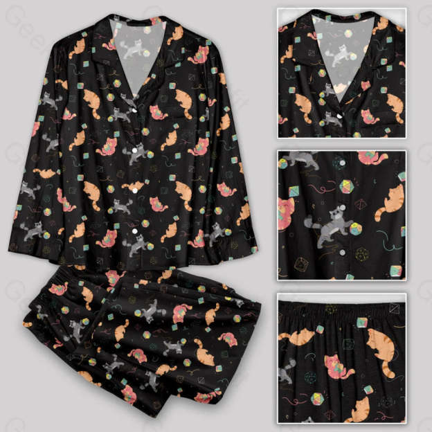 Dnd Dice Cat Pajamas Set Yc