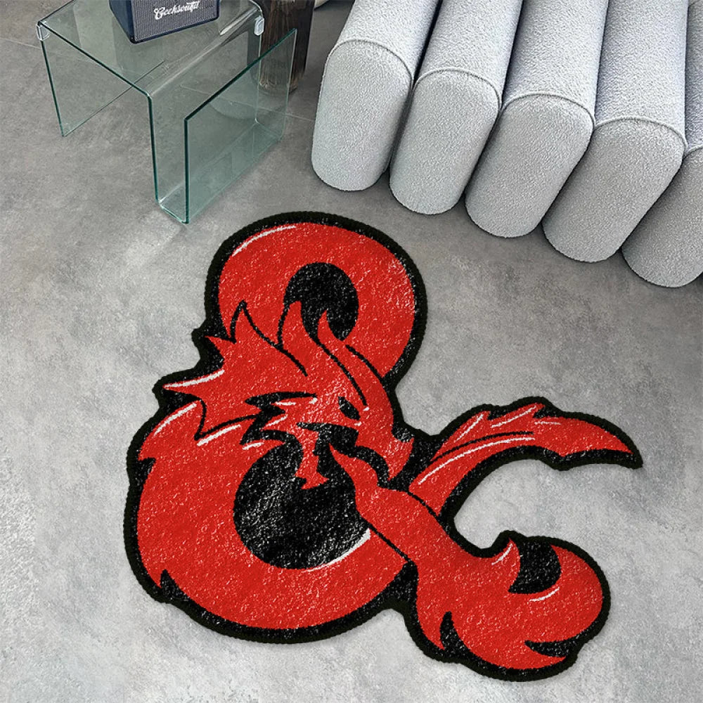 Dnd Fire Totem Funny Imitation Wool Rug 80Cm