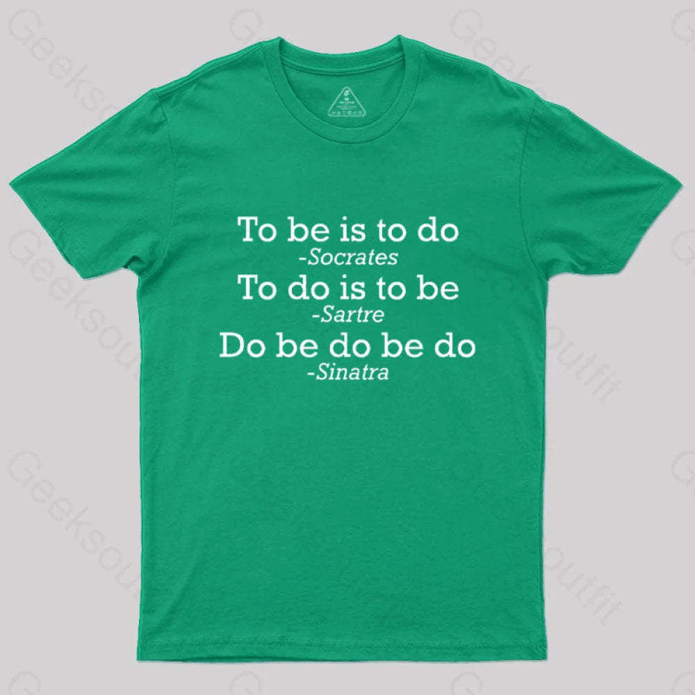 Do Be Joke Nerd T-Shirt Green / S