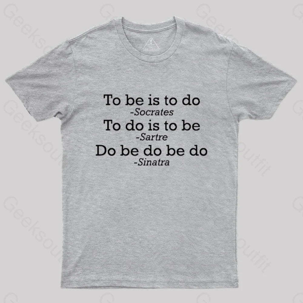 Do Be Joke Nerd T-Shirt Grey / S