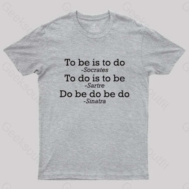 Do Be Joke Nerd T-Shirt Grey / S