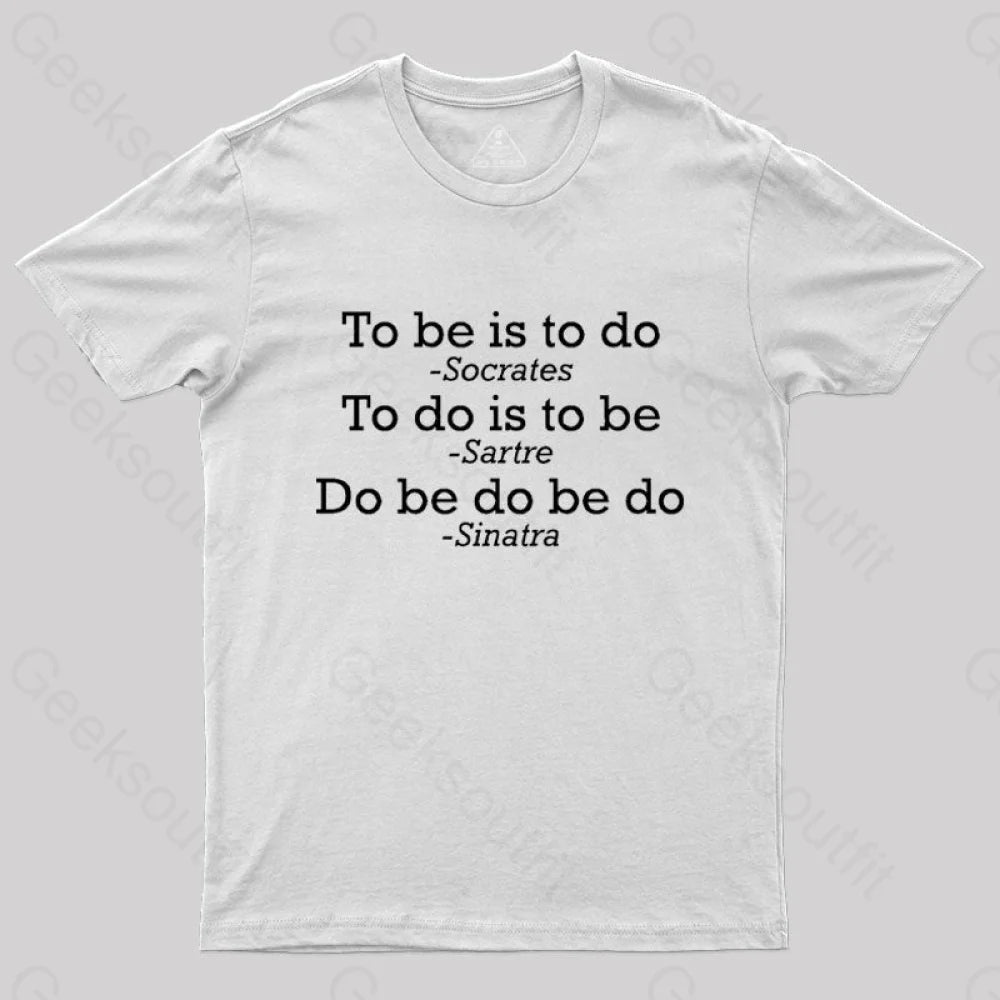 Do Be Joke Nerd T-Shirt White / S