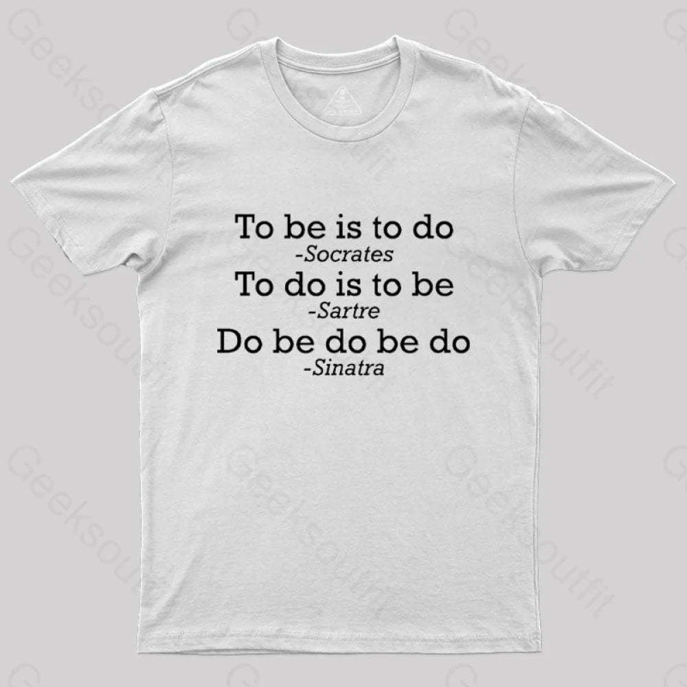 Do Be Joke Nerd T-Shirt White / S
