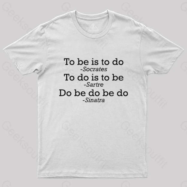 Do Be Joke Nerd T-Shirt White / S