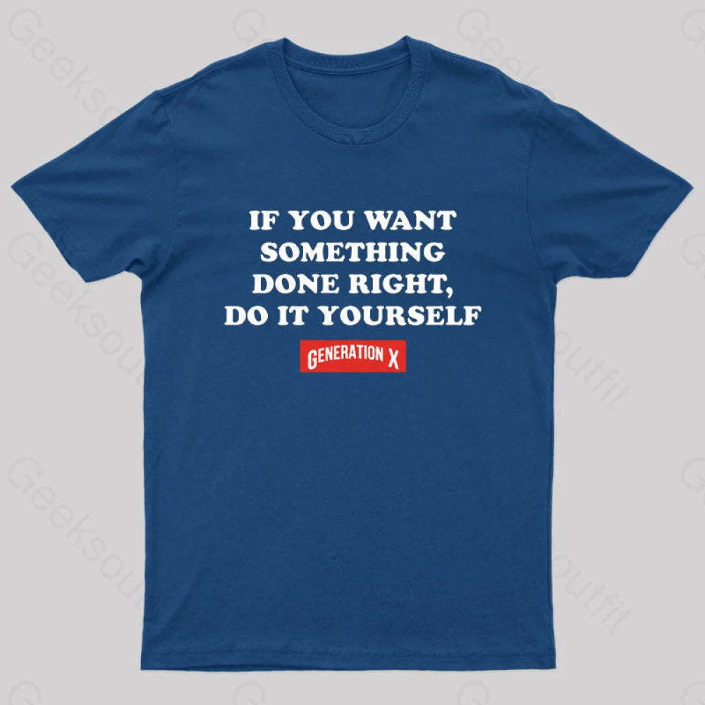 Do It Yourself Nerd T-Shirt Navy / S