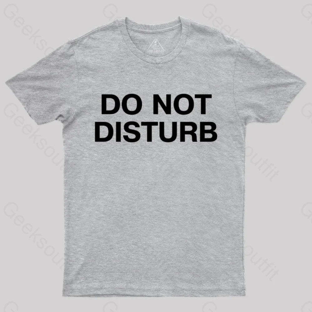 Do Not Disturb Nerd T-Shirt Grey / S