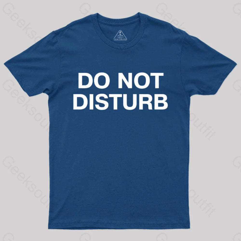 Do Not Disturb Nerd T-Shirt Navy / S